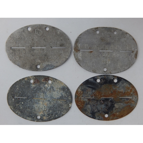 376 - WWII German Erkennungsmarke (Identification Tag): this was the standard-issue German military identi... 