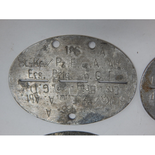 376 - WWII German Erkennungsmarke (Identification Tag): this was the standard-issue German military identi... 