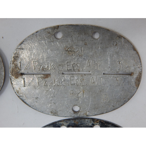 376 - WWII German Erkennungsmarke (Identification Tag): this was the standard-issue German military identi... 