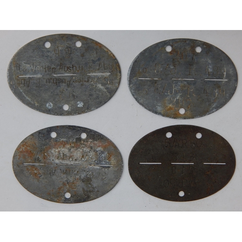 377 - WWII German Erkennungsmarke (Identification Tag): this was the standard-issue German military identi... 