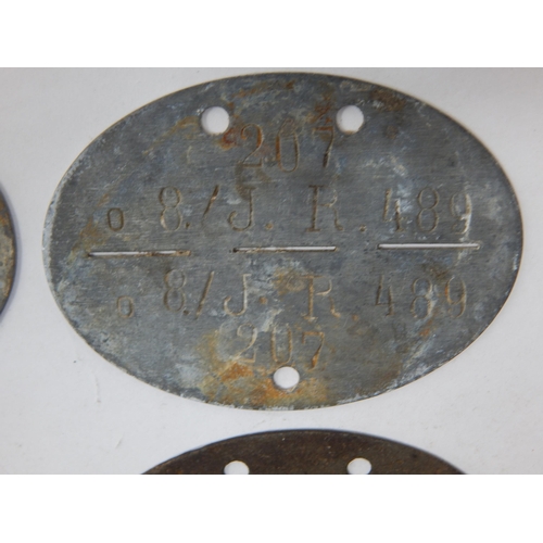 377 - WWII German Erkennungsmarke (Identification Tag): this was the standard-issue German military identi... 