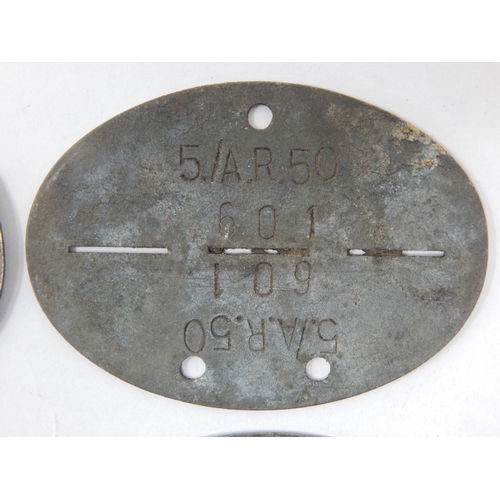 378 - WWII German Erkennungsmarke (Identification Tag): this was the standard-issue German military identi... 