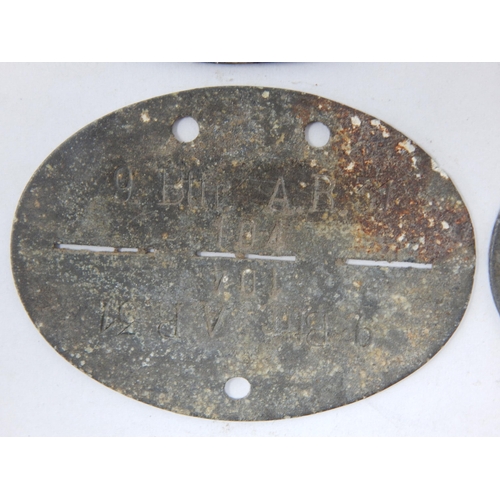 378 - WWII German Erkennungsmarke (Identification Tag): this was the standard-issue German military identi... 