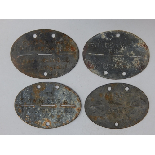 379 - WWII German Erkennungsmarke (Identification Tag): this was the standard-issue German military identi... 