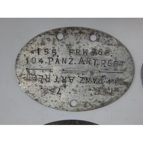 380 - WWII German Erkennungsmarke (Identification Tag): this was the standard-issue German military identi... 