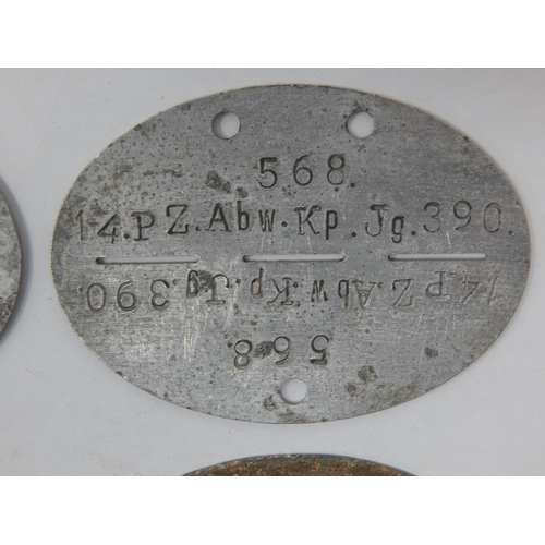 380 - WWII German Erkennungsmarke (Identification Tag): this was the standard-issue German military identi... 