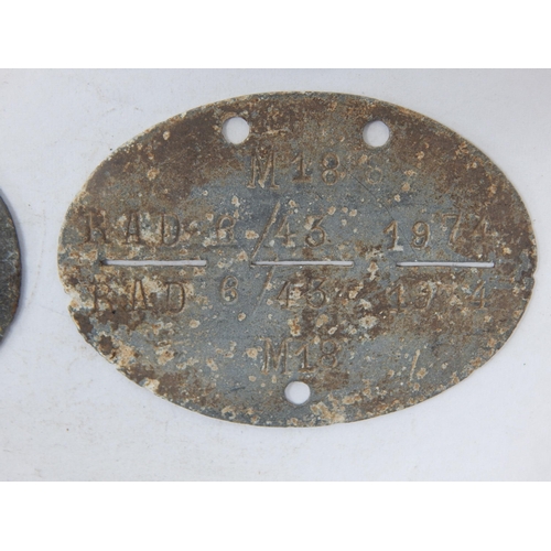 380 - WWII German Erkennungsmarke (Identification Tag): this was the standard-issue German military identi... 