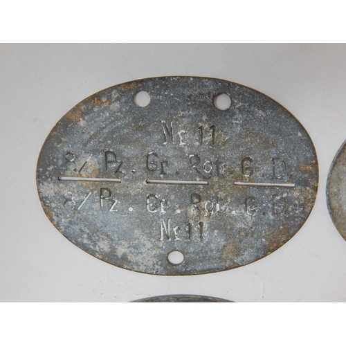 381 - WWII German Erkennungsmarke (Identification Tag): this was the standard-issue German military identi... 