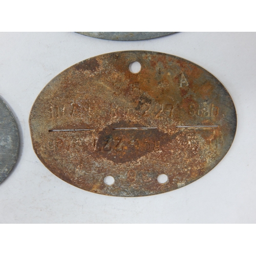 381 - WWII German Erkennungsmarke (Identification Tag): this was the standard-issue German military identi... 