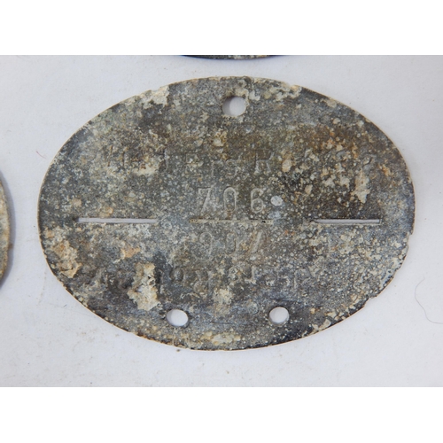 382 - WWII German Erkennungsmarke (Identification Tag): this was the standard-issue German military identi... 