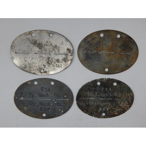 383 - WWII German Erkennungsmarke (Identification Tag): this was the standard-issue German military identi... 