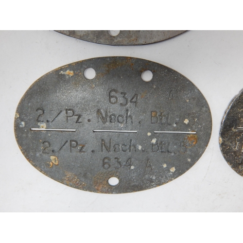 383 - WWII German Erkennungsmarke (Identification Tag): this was the standard-issue German military identi... 