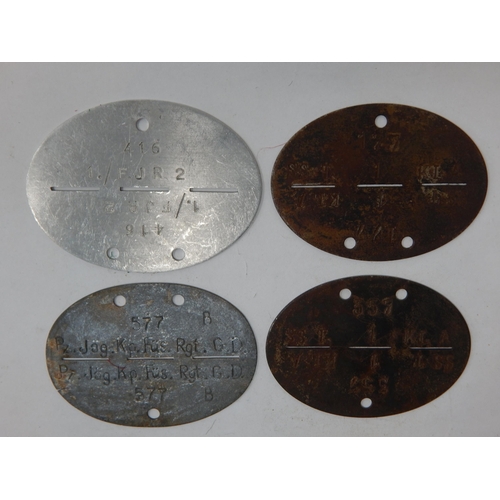 385 - WWII German Erkennungsmarke (Identification Tag): this was the standard-issue German military identi... 