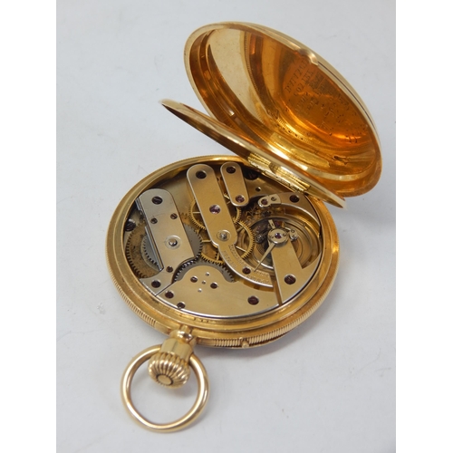 13 - 18ct Gold Open Face Pocket Watch gross weight 102g