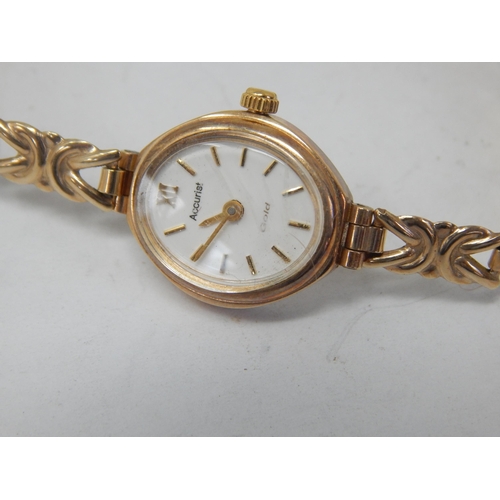 18 - Ladies 9ct Gold wristwatch gross weight 8.48g