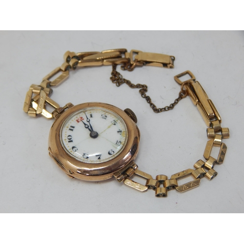 9ct Gold Wristwatch Gross Weight 19.68g