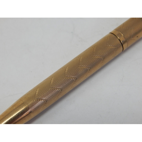 43 - 9ct Hallmarked Gold Yard O Led propelling pencil gross weight 24.71g