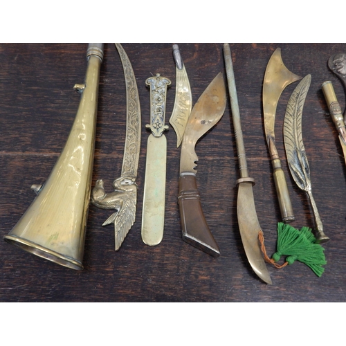 479 - A Quantity of WWI Trench Art Including Knives etc