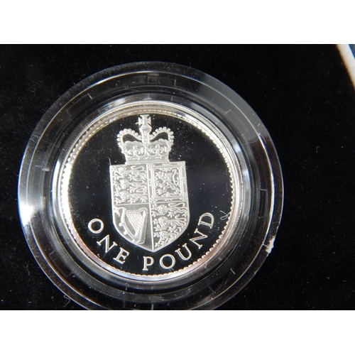 62 - Royal Mint Silver Proof £1 Coins 1988/1994/1996 together with a 1990 Royal Mint Silver Proof Piedfor... 