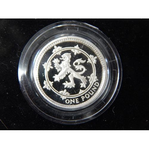 62 - Royal Mint Silver Proof £1 Coins 1988/1994/1996 together with a 1990 Royal Mint Silver Proof Piedfor... 