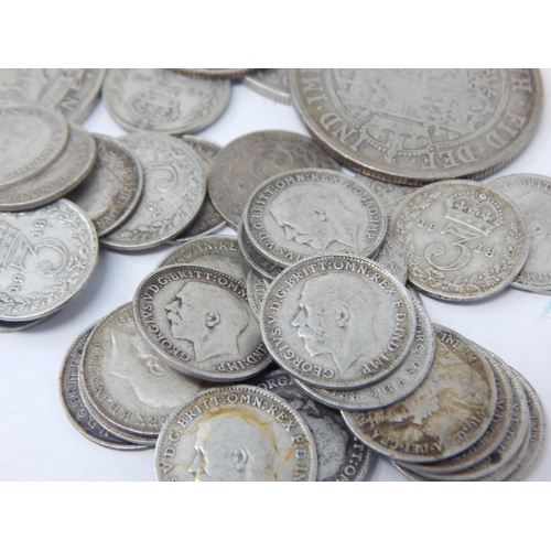 63 - A Quantity of Pre-1920 Silver Coinage Including Half Crowns 1898/1900/1912, Shillings 1897/1899 & Th... 