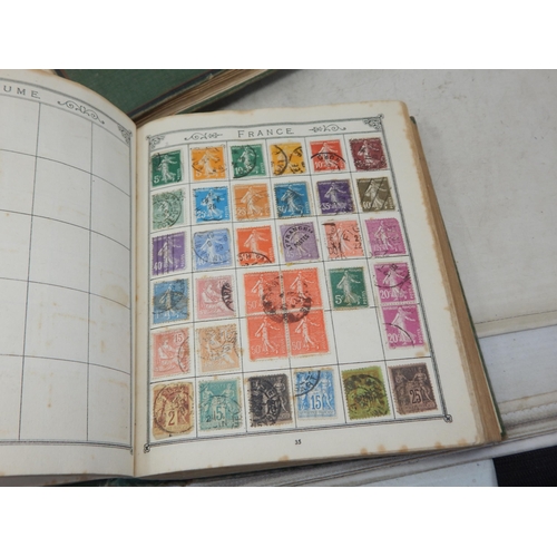 30 - Large collection of GB and World stamps housed in 3 x vintage albums enormous catalogue value, sorti... 