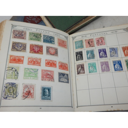 30 - Large collection of GB and World stamps housed in 3 x vintage albums enormous catalogue value, sorti... 