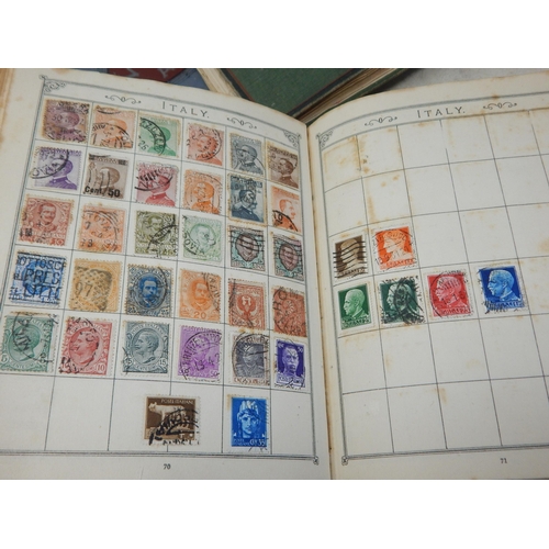 30 - Large collection of GB and World stamps housed in 3 x vintage albums enormous catalogue value, sorti... 