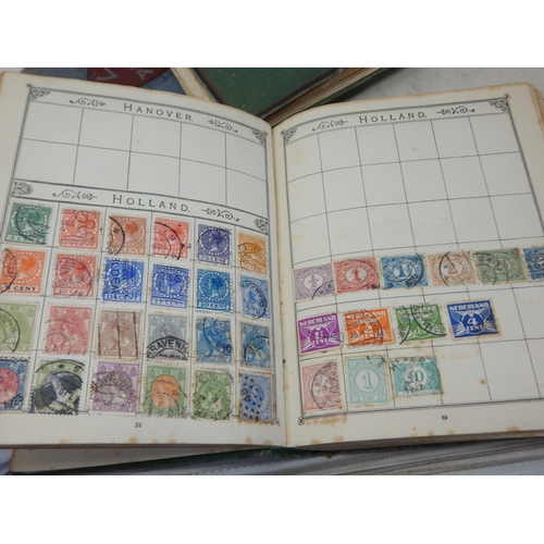 30 - Large collection of GB and World stamps housed in 3 x vintage albums enormous catalogue value, sorti... 