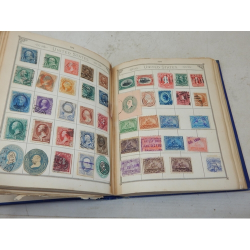 33 - Early Lincoln Stamp Album dated Xmas 1898 and with notes on back dating back to December 18, 1899 co... 