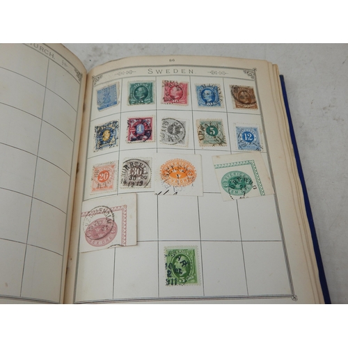 33 - Early Lincoln Stamp Album dated Xmas 1898 and with notes on back dating back to December 18, 1899 co... 