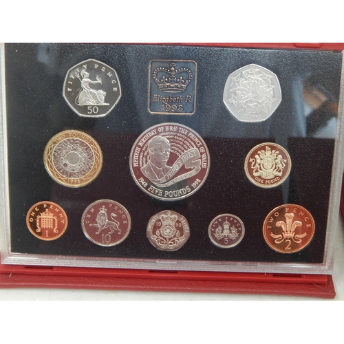 68F - Royal Mint UK Proof Coin Collections 1996, 1997 (2), 1998 in Case of Issue (4)