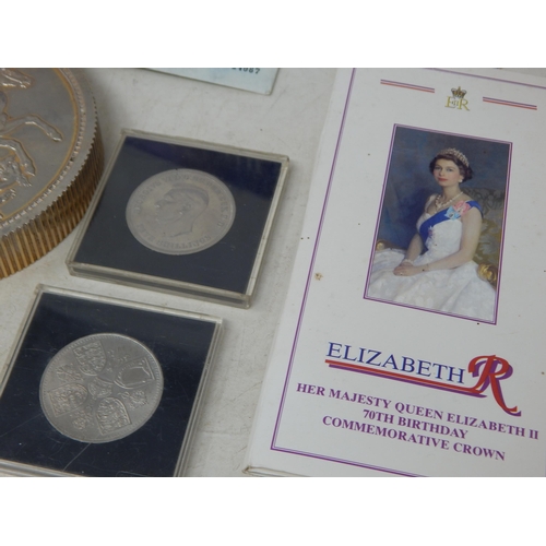 68G - A Quantity of Coins & Medallions Including a Large QV Bronze Medallion, QV 1887 Jubilee Exhibition M... 