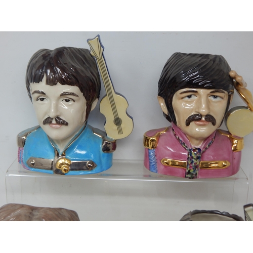 495 - A Set of The Beatles Character Jugs modelled by Ray Noble