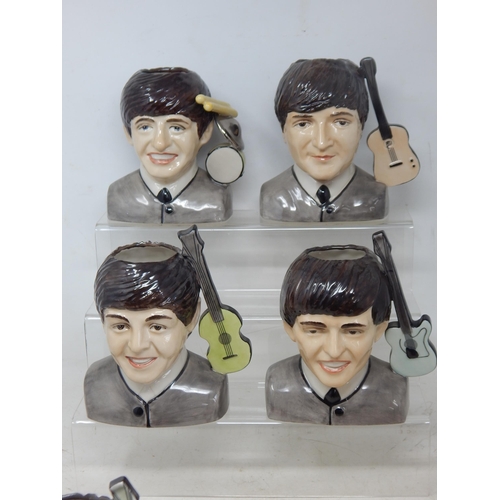 496 - A Set of The Beatles Character Jugs modelled by Ray Noble