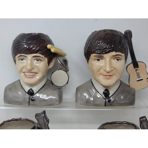 496 - A Set of The Beatles Character Jugs modelled by Ray Noble