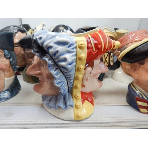 499 - 15 x Large Royal Doulton Character Jugs