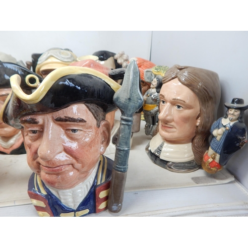 499 - 15 x Large Royal Doulton Character Jugs