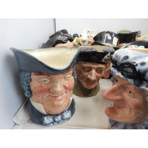 499 - 15 x Large Royal Doulton Character Jugs