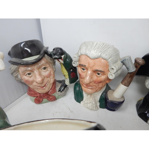 499 - 15 x Large Royal Doulton Character Jugs