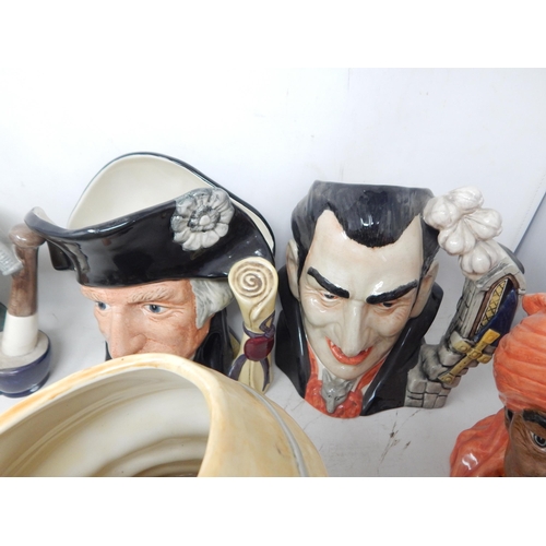 499 - 15 x Large Royal Doulton Character Jugs