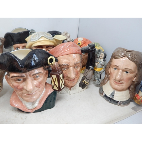 499 - 15 x Large Royal Doulton Character Jugs