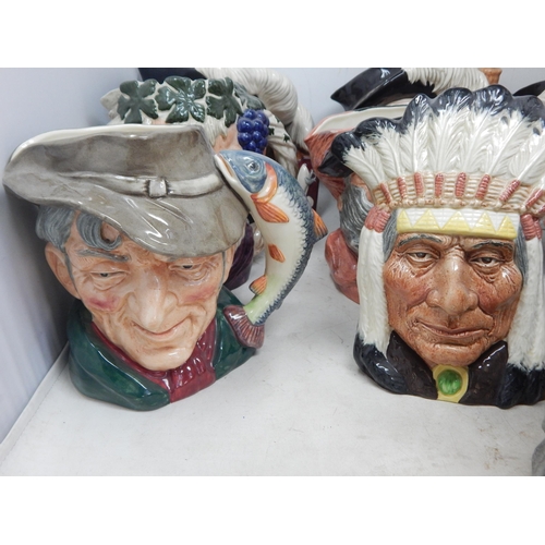 500 - 15 x Large Royal Doulton Character Jugs