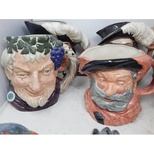 500 - 15 x Large Royal Doulton Character Jugs