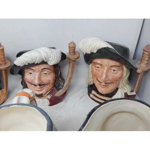 500 - 15 x Large Royal Doulton Character Jugs