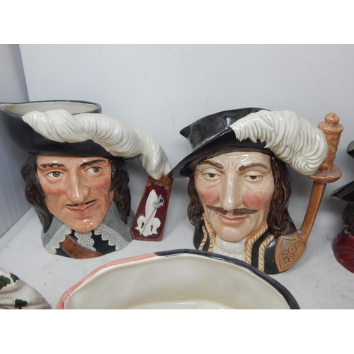 500 - 15 x Large Royal Doulton Character Jugs