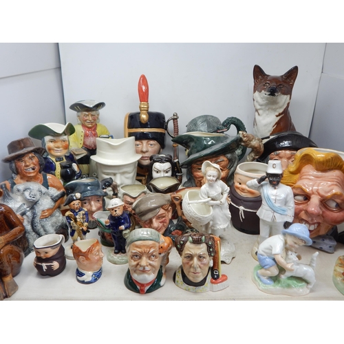 504 - A Large Quantity of Character Jugs, Toby Jugs etc (lot)