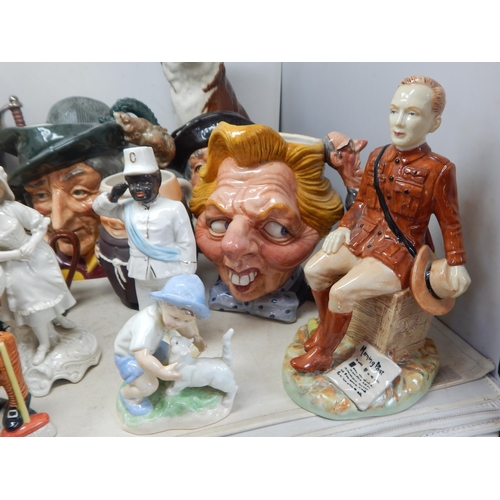 504 - A Large Quantity of Character Jugs, Toby Jugs etc (lot)