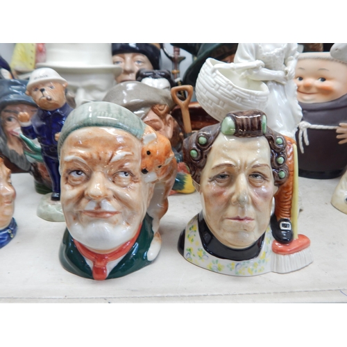 504 - A Large Quantity of Character Jugs, Toby Jugs etc (lot)