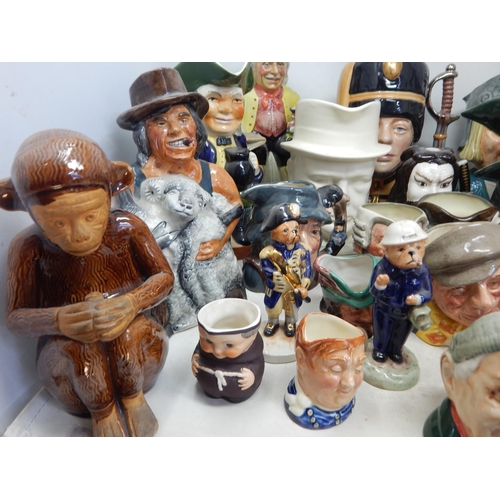 504 - A Large Quantity of Character Jugs, Toby Jugs etc (lot)